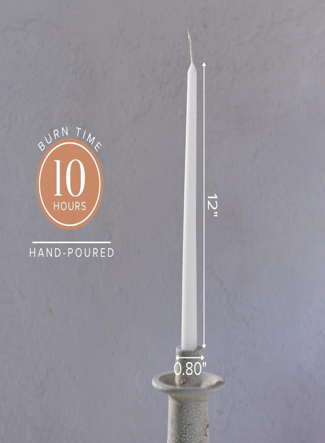 Simply Soson 12 inch White Taper Candle Sticks, Set of 30 Candle Sticks, Tapered Candles, Dripless Taper Candles, White Candlesticks, Tall Candles, Taper Candles Bulk - Image 2