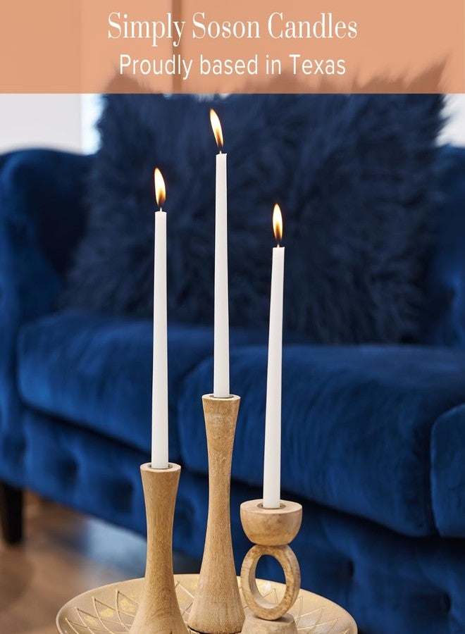 Simply Soson 12 inch White Taper Candle Sticks, Set of 30 Candle Sticks, Tapered Candles, Dripless Taper Candles, White Candlesticks, Tall Candles, Taper Candles Bulk - Image 3