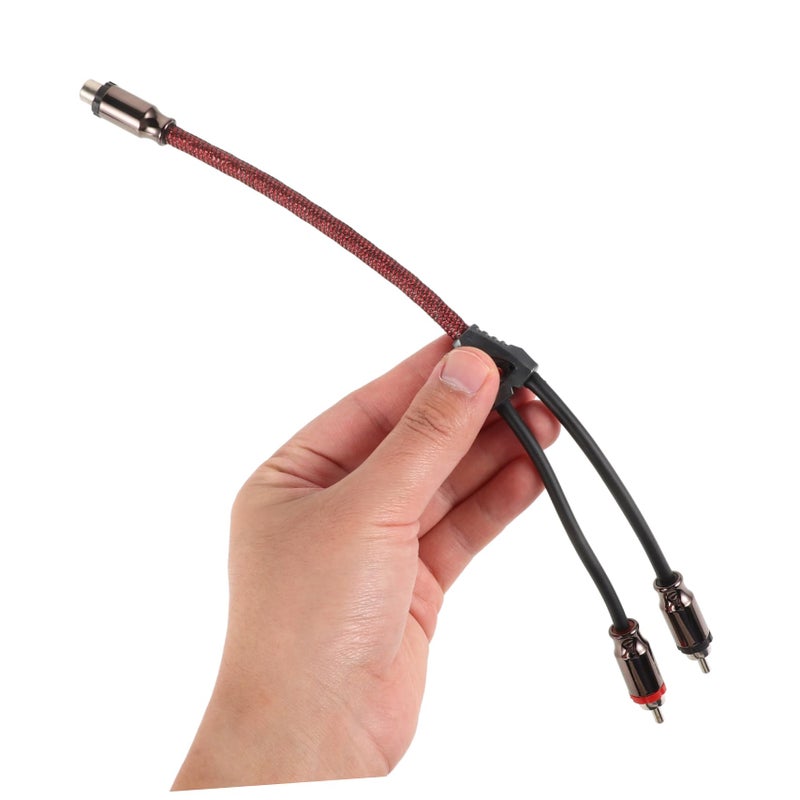 Dual RCA Signal Cable 1 to 2 Splitter 100 Copper for Car Subwoofer and Speaker Amplifier - Image 5