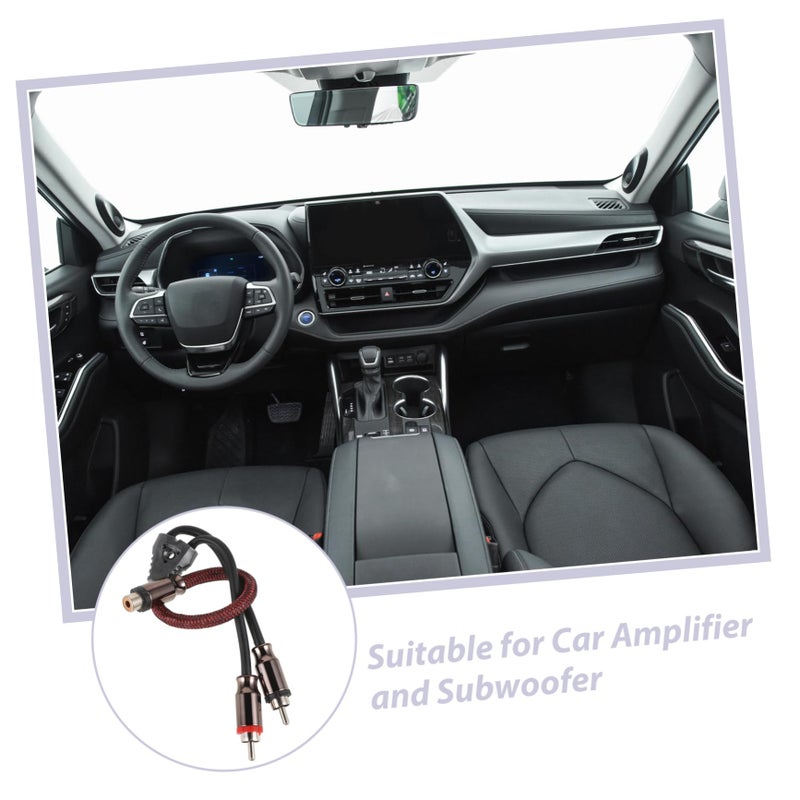 Dual RCA Signal Cable 1 to 2 Splitter 100 Copper for Car Subwoofer and Speaker Amplifier - Image 4