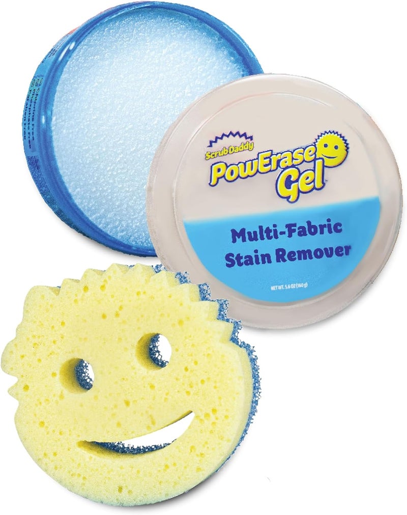 Scrub Daddy Powerase Gel Fabric Stain Remover - Multipurpose Upholstery Cleaner for Fabric & Leather Sofa, Furniture & Carpet Stain Remover for Old Stains, Mattress Cleaning, Incl. Scrub Mommy Sponge Easy assemble - Image 1