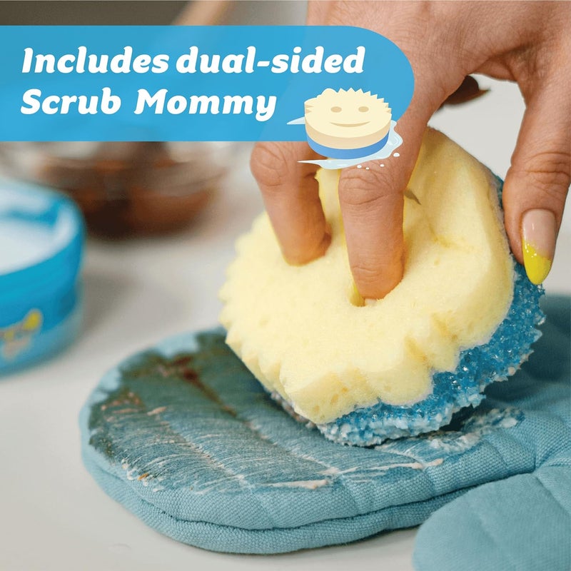 Scrub Daddy Powerase Gel Fabric Stain Remover - Multipurpose Upholstery Cleaner for Fabric & Leather Sofa, Furniture & Carpet Stain Remover for Old Stains, Mattress Cleaning, Incl. Scrub Mommy Sponge Easy assemble - Image 4