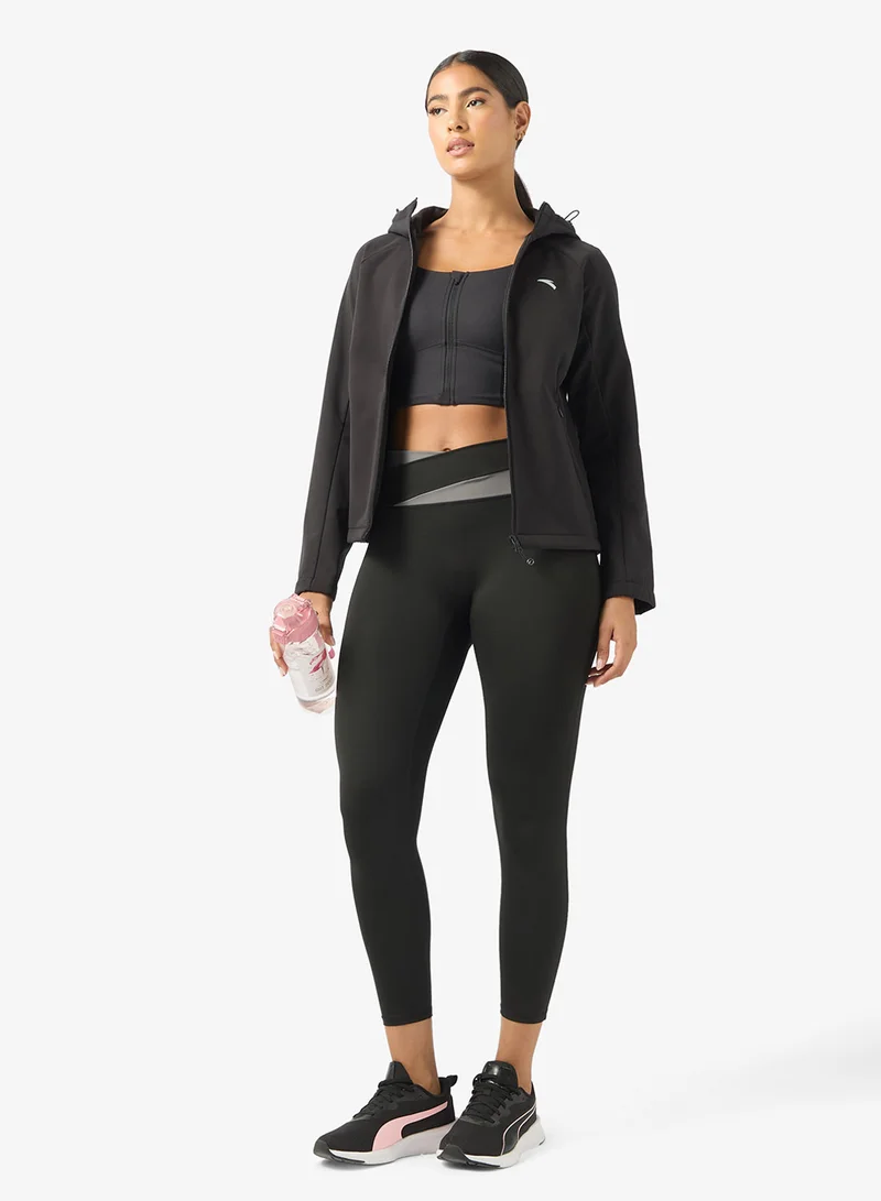 Anta  Woven Track Top - Cross Training - TriShield Softshell Jacket Black for Women | Best Price UAE