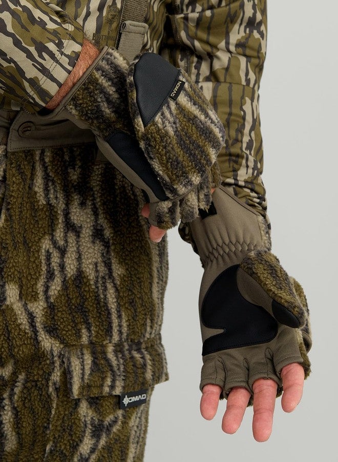 نوماد قفازات نوماد الرجالية القابلة للطي من كوتونوود VX3، قفازات صيد دافئة ومتينة بتصميم قابل للطي من الخلف وحماية معزولة، بنمط تمويه موسى أوك بوتوملاند، مقاس كبير/كبير جدًا - Image 2