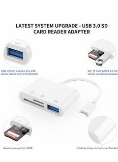 Excefore SD Card Reader for iPhone iPad with Micro Adapter Port, Type C Memory Plug and Play  - Image 5