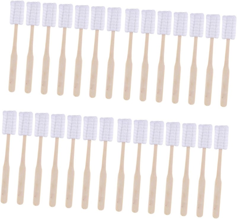 Outanaya Disposable Postnatal Care Toothbrushes for Mothers, 30pcs Gauze Manual Toothbrushes, Soft Bristles for Sensitive Gums, Suitable for Postpartum Oral Hygiene - Image 1