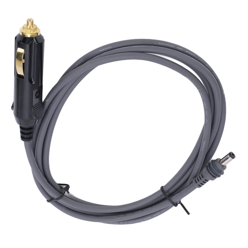 DC Car Power Cable 6.5ft 12V-24V 18AWG Water Resistant Cigar Lighter Power Cord for Mini Satellite Dish RV Car Truck Boat Gray - Image 2