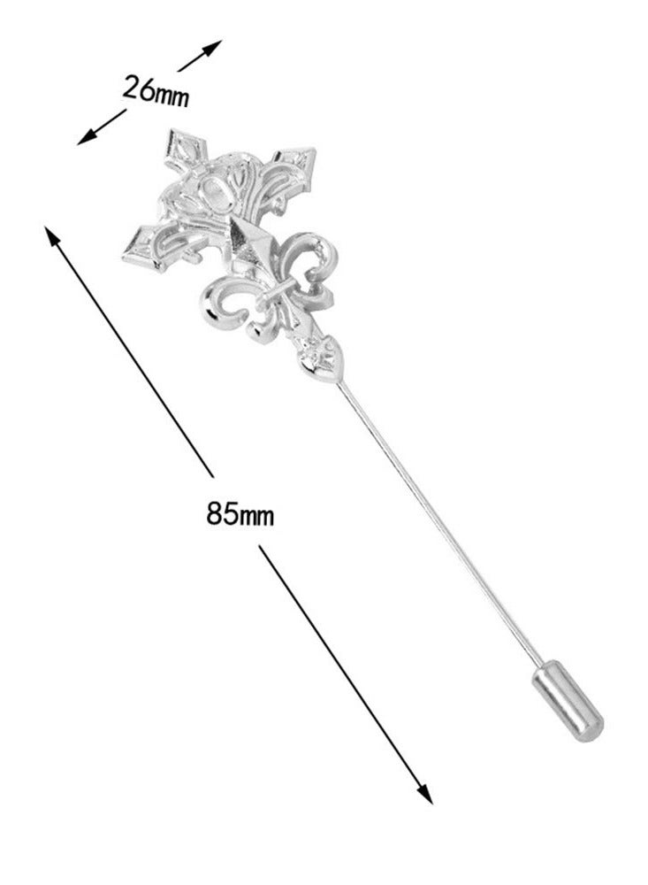 واي آند دي Men's Brooch Lapel Pin, 3 Style Pin Chain for Men's, Buckle Mens Suit Accessories,Hat Scarf Tie Pins Boyfriend Father Birthday Holiday Gift  - Image 2