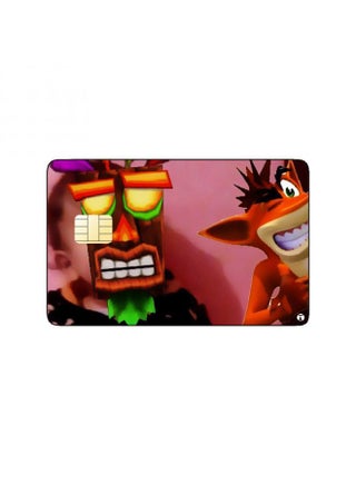 PRINTED BANK CARD STICKER Aku Aku From Crash Bandicoot Video Game - pzsku/ZF87005A9BA89D605392EZ/45/_/1653395725/846f1be7-dcee-4e88-b693-8c34fccac18b