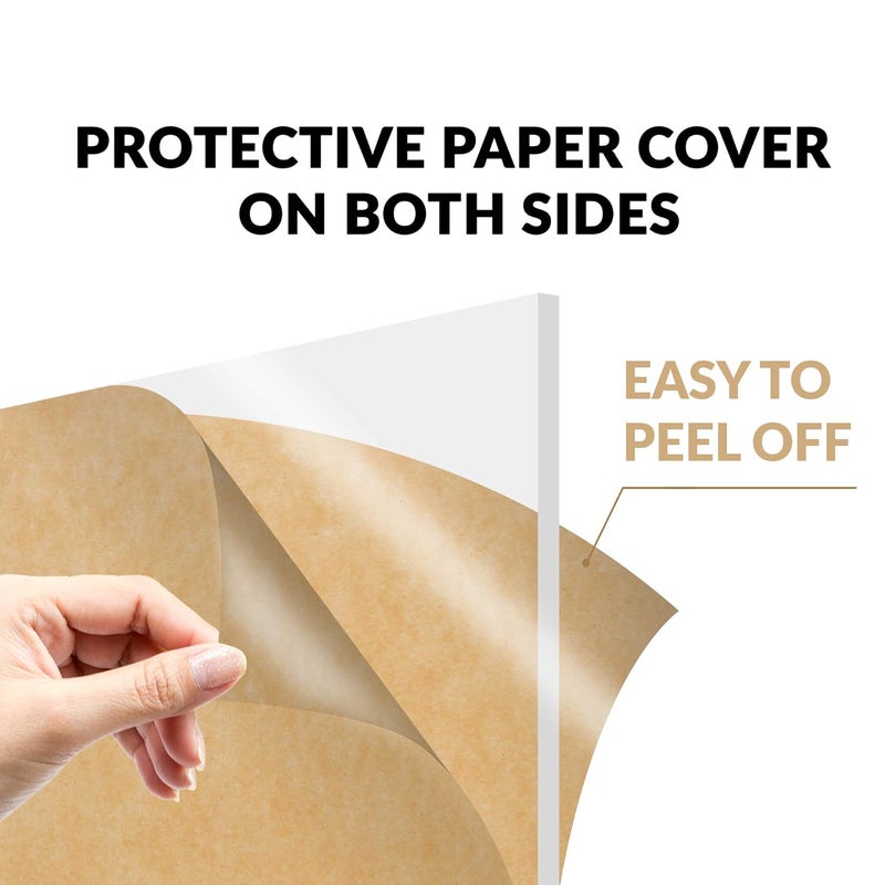 SLASA Clear Acrylic Sheet 1pc 12x12 2mm Plexiglass Panel for DIY, Craft, Photo Frame Replacement, Display Projects, Signage, Laser Cutting, CNC by SLASA TRADING - Image 2