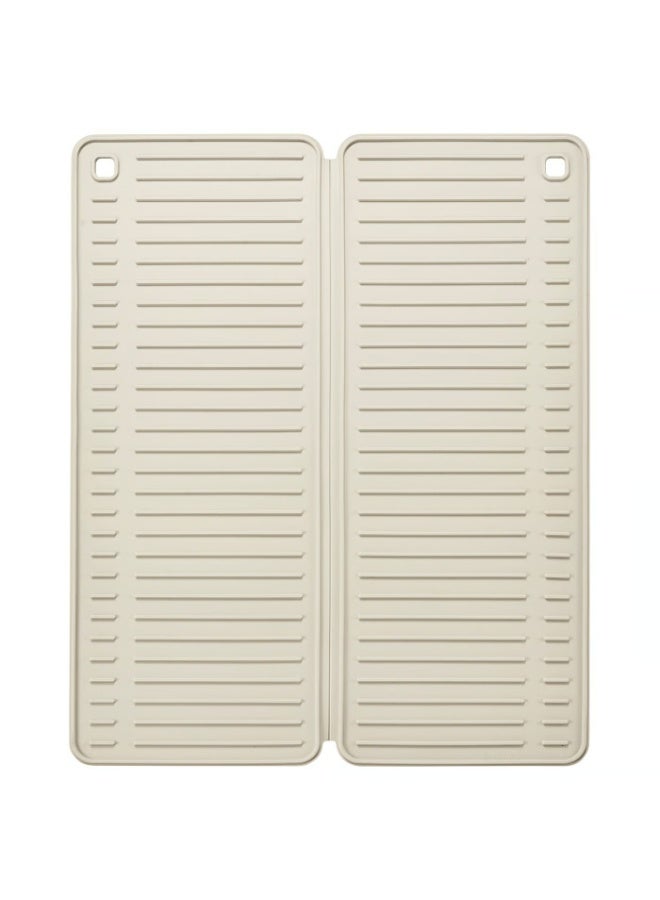 Baitique Dish Drying Mat, Foldable, Beige, 51x42 cm - Image 1