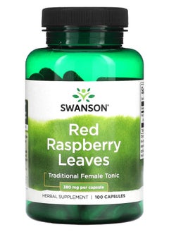 SWANSON Red Raspberry Leaves 380 mg 100 Capsules 