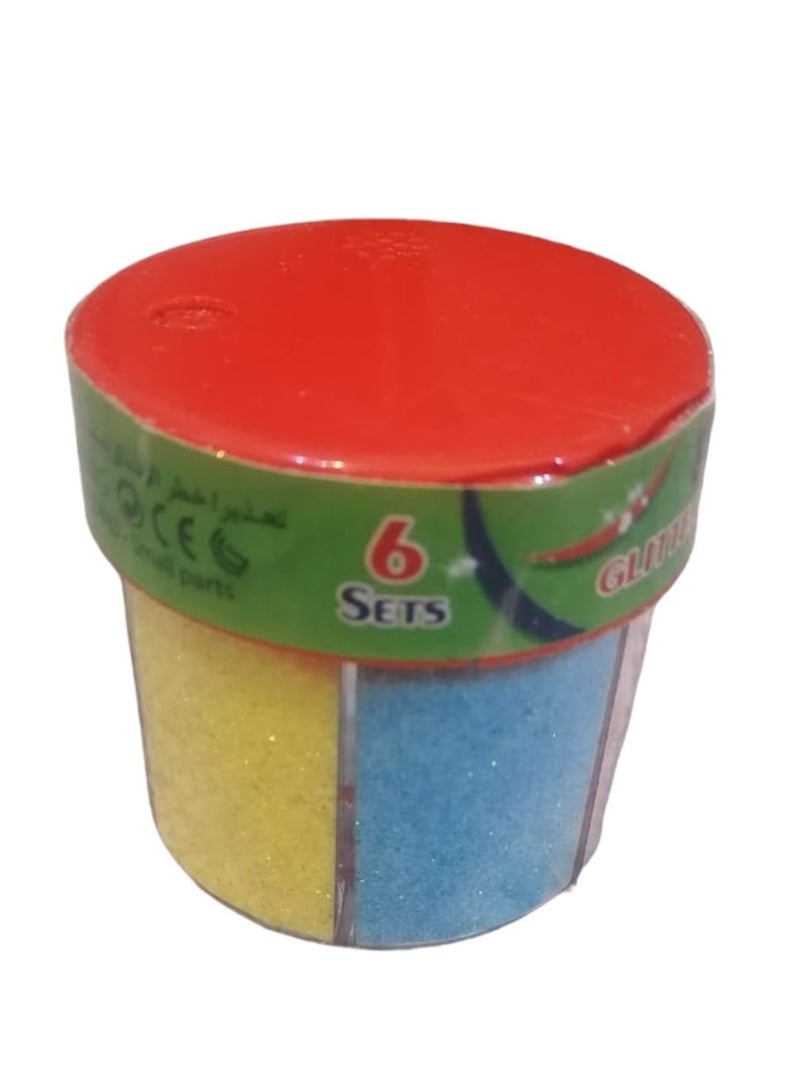 اس بي سي رشاشة جليتر من 6 أقسام بوزن 50 جم متعدد الألوان - Image 1