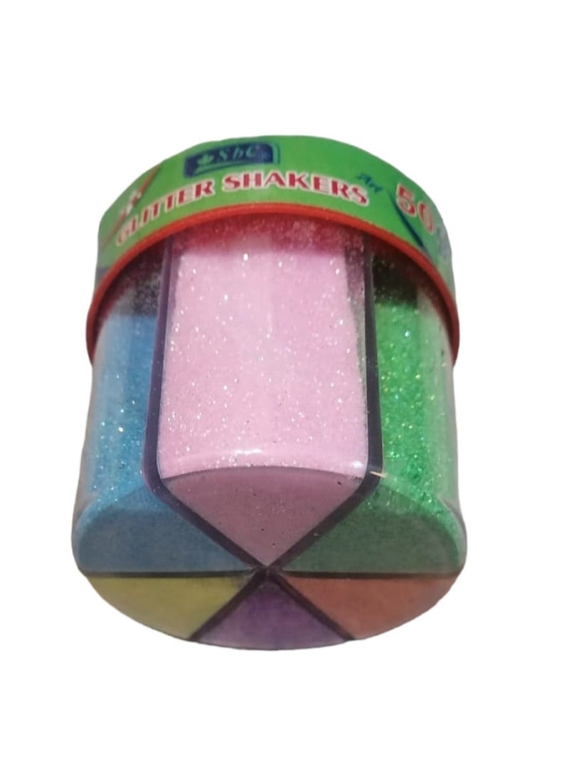 اس بي سي رشاشة جليتر من 6 أقسام بوزن 50 جم متعدد الألوان - Image 5