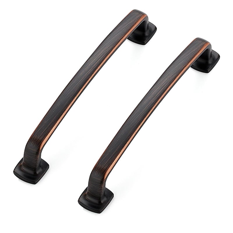 Ravinte Decor 25 Pack Cabinet Handles Arch Cabinet Pulls 5 Inch Drawer Pulls Oil Rubbed Bronze Kitchen Drawer Handles Curved Dresser Hardware Solid Kitchen Hardware - Image 2