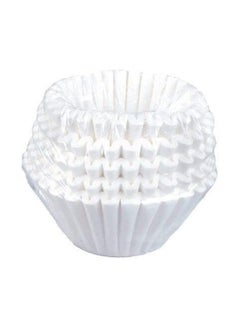 Coralblue Basket Coffee Filter White - Coffee filter size having 100 Pieces Disposable Paper Basket - Filter coffee can be used in Home at Office and for Travel Purposes as well.  - Image 1