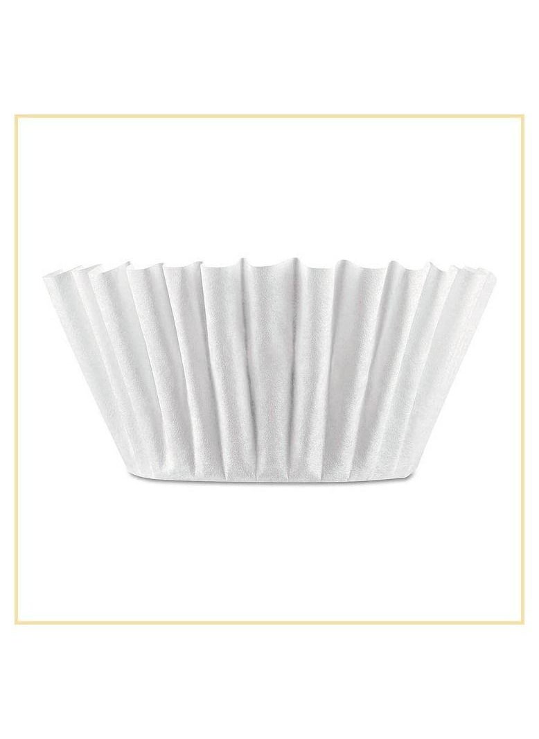 Coralblue - Basket Coffee Filter White - Coffee filter size having 100 Pieces Disposable Paper Basket - Filter coffee can be used in Home at Office and for Travel Purposes as well. - Image 1
