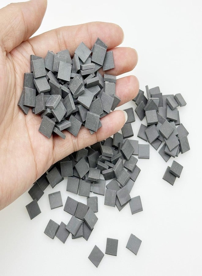 Cayway 1:35 Mini Bricks Mini Black Wall Bricks, 200 PCS Square Miniature Brick Scale Model Bricks, Mini Bricks Model for Micro Landscape Accessories DIY Diorama Fairy - Image 5