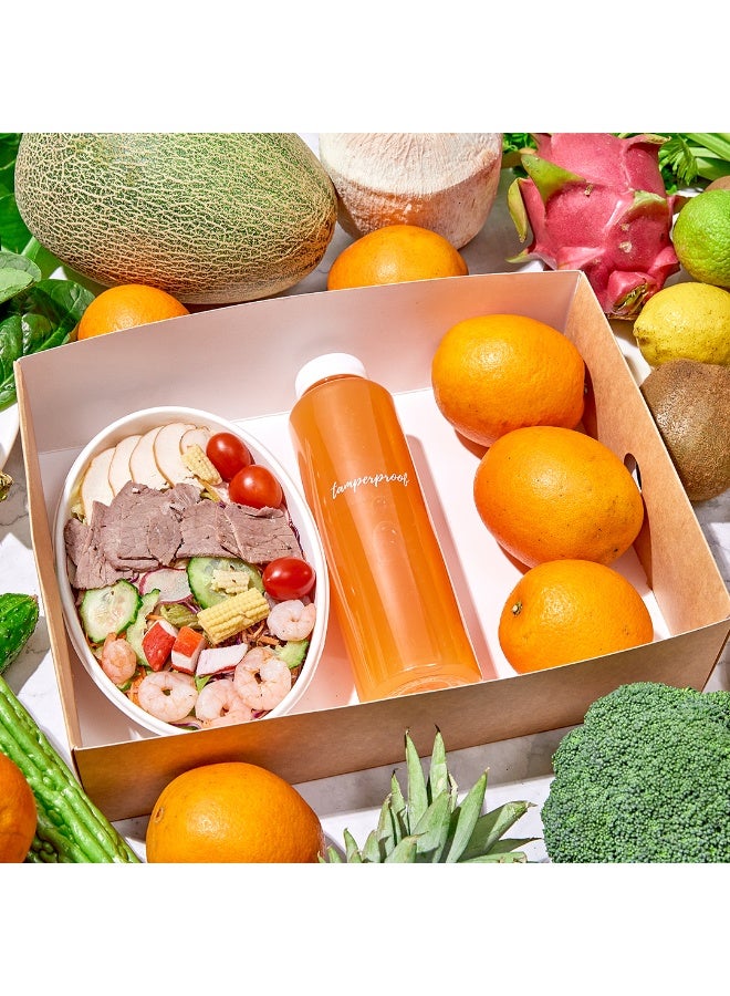 Restaurantware Label Tek 1.9 x 1 Inch Tamperproof Juice Bottle Labels, 100 Water-Resistant Labels For Bottles - Self-Adhesive, Clear With White Font, Plastic Bottle Stickers, For Drink Pouches, - Image 4