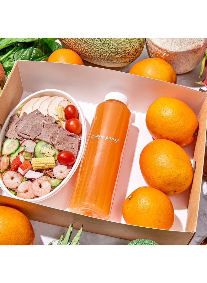 Restaurantware Label Tek 1.9 x 1 Inch Tamperproof Juice Bottle Labels, 100 Water-Resistant Labels For Bottles - Self-Adhesive, Clear With White Font, Plastic Bottle Stickers, For Drink Pouches, - Image 5