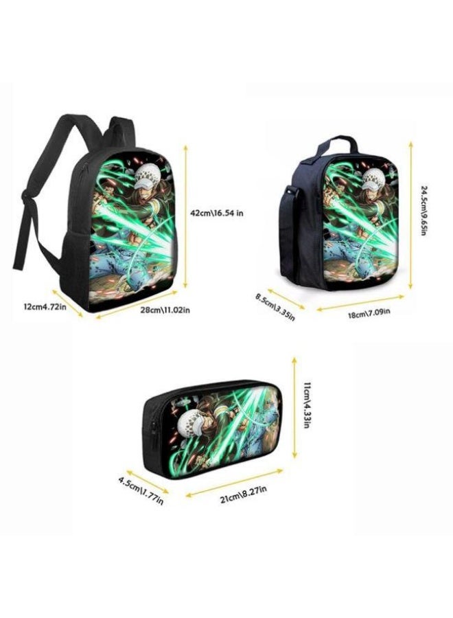 عام أحدث نموذج عالمي من الكرتون طباعة ثلاثة قطعة حقيبة مجموعة ( الطلاب ، الأطفال ، الأصدقاء ، نزهة ، تسلق الجبال ، الخ . ) - Image 3