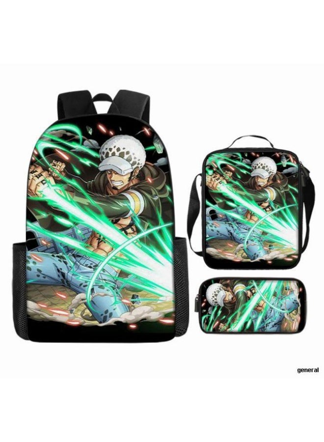 عام أحدث نموذج عالمي من الكرتون طباعة ثلاثة قطعة حقيبة مجموعة ( الطلاب ، الأطفال ، الأصدقاء ، نزهة ، تسلق الجبال ، الخ . ) - Image 1