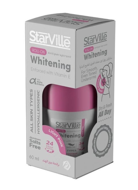Starville Whitening Roll on Light Pink with Coconut Scent 60 ml 60ml