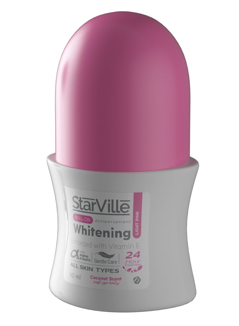 Starville Whitening Roll on Light Pink with Coconut Scent 60 ml 60ml - Image 2