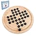 Offelec Wooden Solitaire Board Game with 33 Piece Black Glass Marbles Classic One Player Gameplay Strategy Puzzle Board Games Kids Adults Fun Family Tabletop Toys Birthday GiftTable Games - Image 2