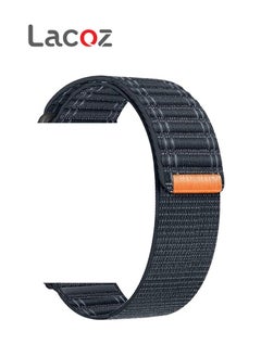 Lacoz Lacoz Fabric Sports Loop Smart Watch Straps Compatible with 49mm 45mm 44mm 42mm Smart Watches Blue  - Image 2