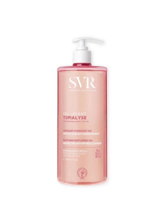 SVR Topialyse Cleansing Gel for Dry and Sensitive Skin 1000ml