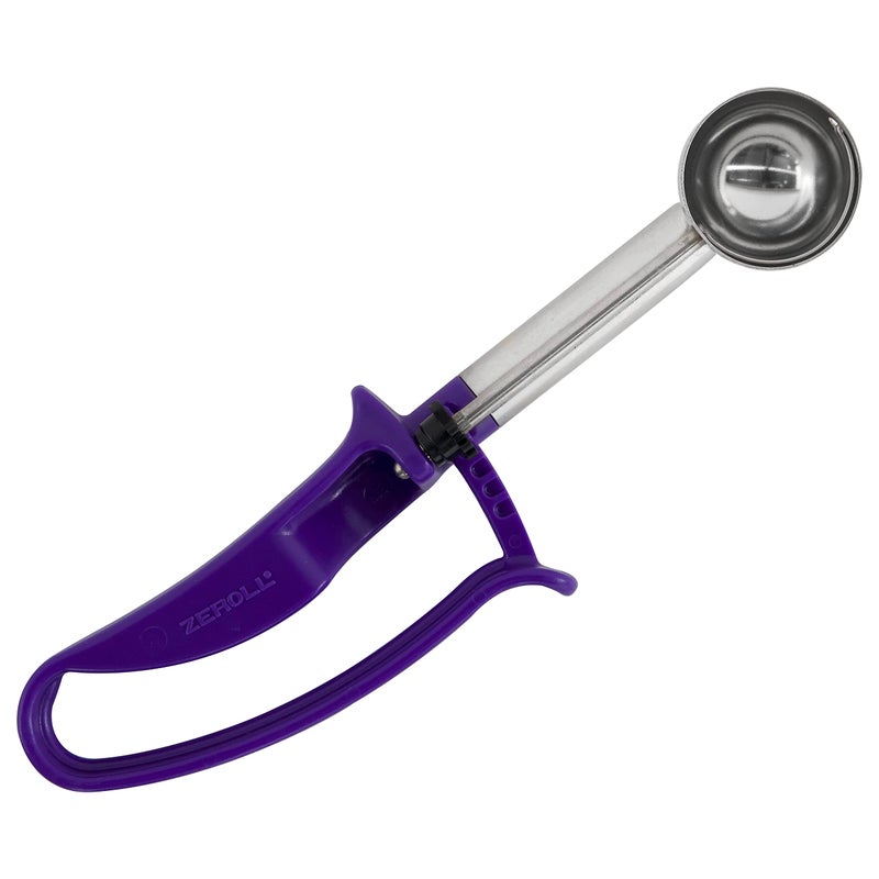 Zeroll 2040EX Universal Extended Length EZ Disher Food Portion Control Scoop Designed for Right or Left Hand Use Dishwasher Safe 1 916Inch Orchid