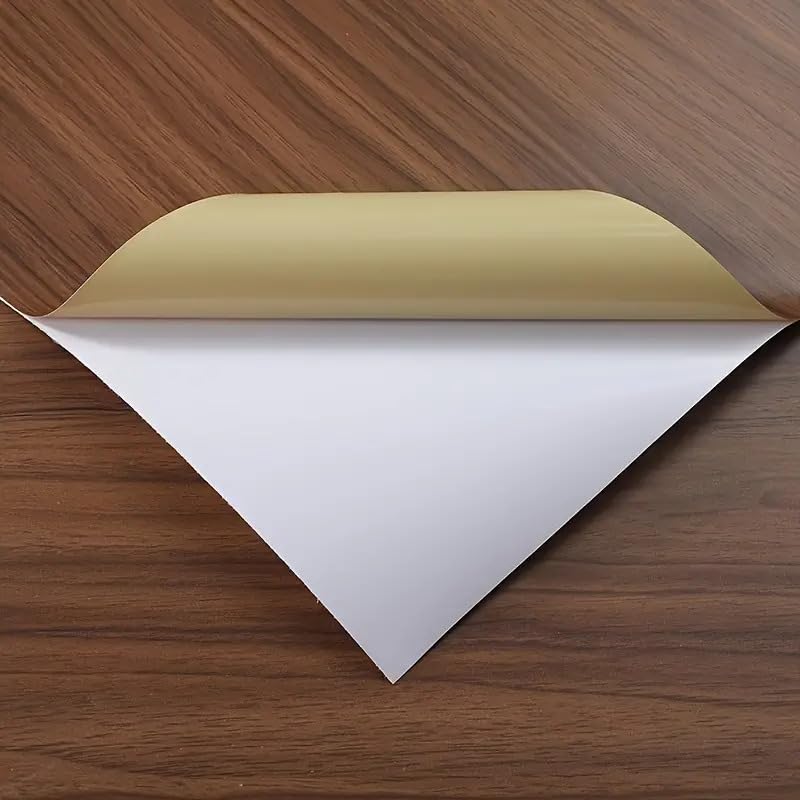 SUNBIRD Self-Adhesive Wall & Floor Covering, Marble Wood Grain Vinyl Sheet,Waterproof, Removable Oil-Resistant Floor Sticker,Peel Stick Wallpaper for Kitchen Living Room (Chestnut, 23 Inch x 4 Meter) - Image 5