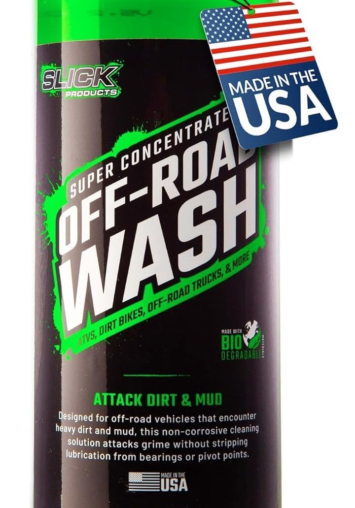 Anki Slick Products Off-Road Wash - Extra Thick Foaming Cleaning Solution for Dirt Bikes, UTVs, Trucks, and Offroad Vehicles - 32 oz., Citrus Scent - Image 1