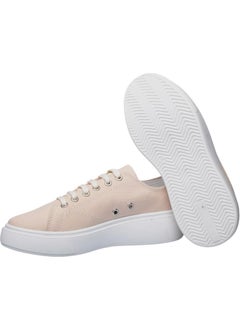 Liger Women's Comfortable Thick Sole Linen Sneakers Beige  - Image 5