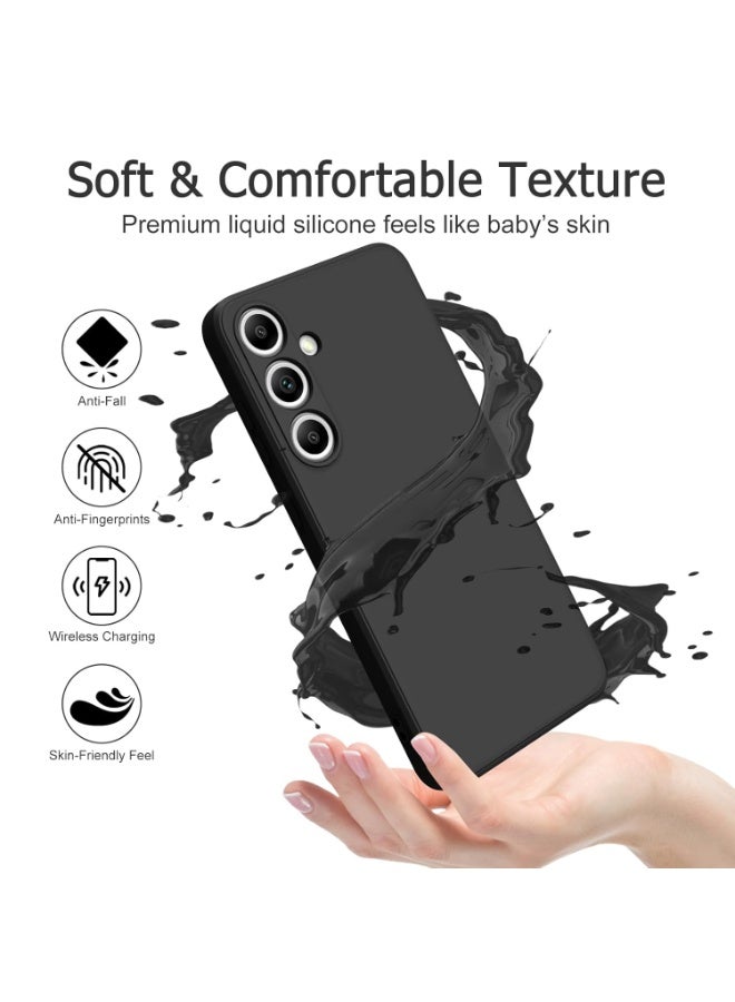 Case for Samsung Galaxy S25 FE Soft Silicone Gel Rubber Cover Shockproof Matte Finish Back Cover Inner Fabric Lining with Camera Protection Case for Samsung Galaxy S25 FE - Image 4