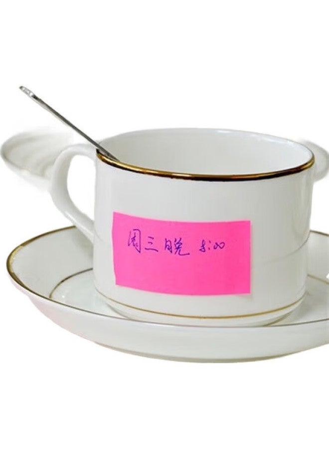 Stickn 36540 Super Sticky Roll Memo Pads/Adhesive Tape With Tape Dispenser (25Mm*10M) Fluorescent Magenta, Yellow 2 Rolls/Card - Image 1