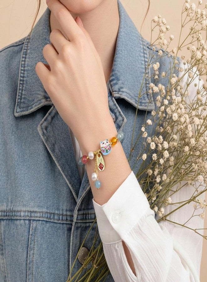 HaiFafafaing Lucky Cat Bracelet Maneki Neko Good Luck Charm Bracelet for Women Lucky Bracelets for Women Good Luck Jewelry - Image 4