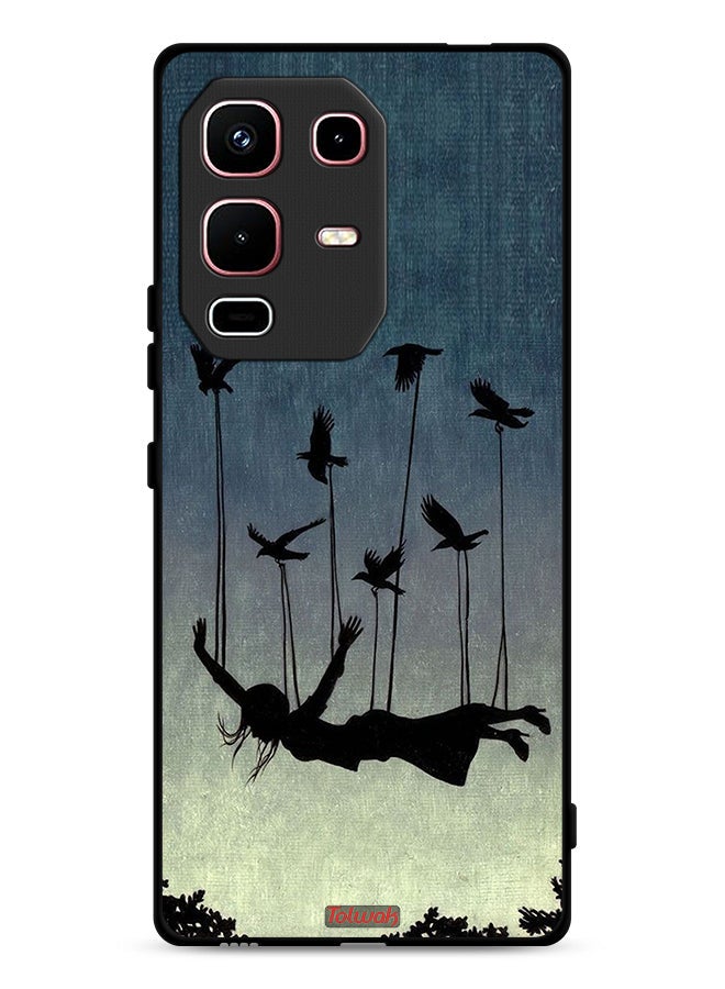 Tolwak غطاء حماية Infinix Note 50s مع طيور تحمل فتاة ساقطة - Image 1
