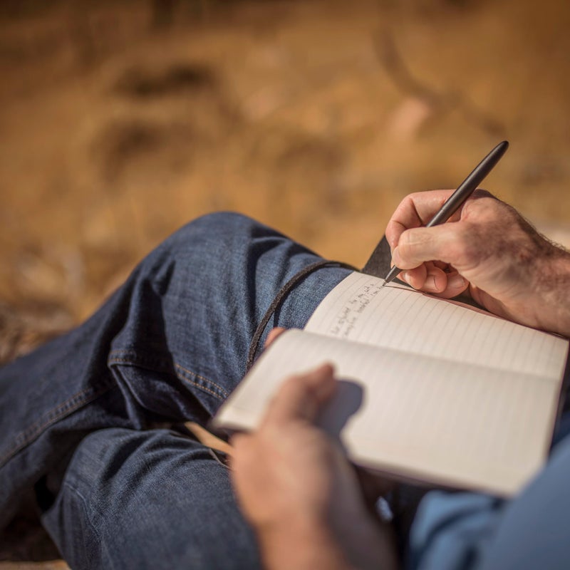 Fisher Space Pen Bullet Pen, Ballpoint, Brass, Matte Black, Black Ink, Gift Box - Image 3