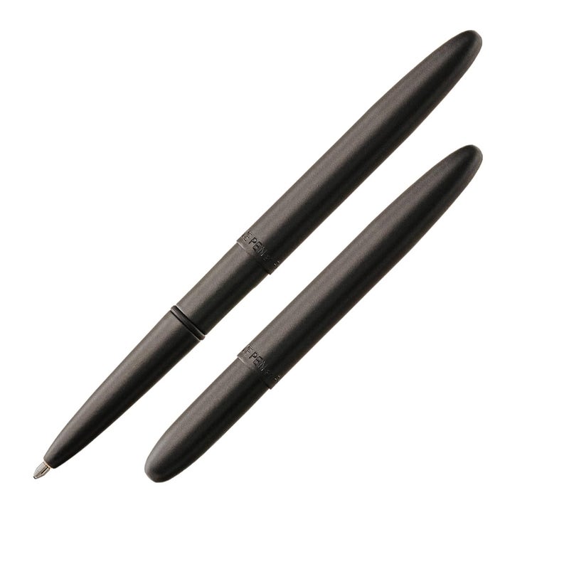 Fisher Space Pen Bullet Pen, Ballpoint, Brass, Matte Black, Black Ink, Gift Box - Image 1