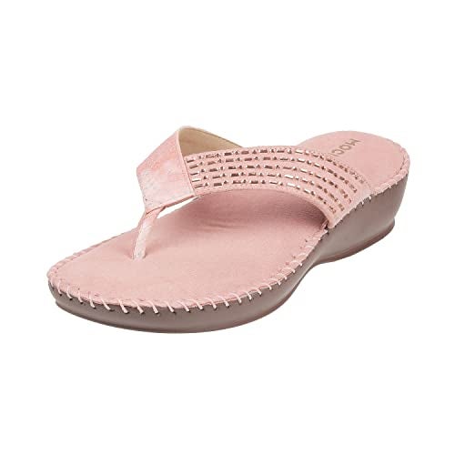 Mochi Women Pink Flat Comfort Slip-on UK/5 EU/38 (44-1675) - Image 1