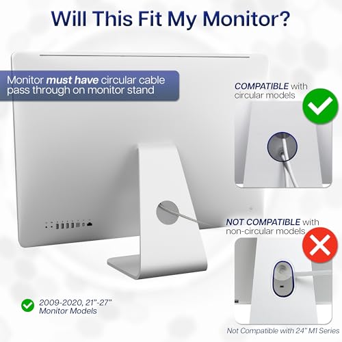 VIVO Adapter VESA Mount Kit, Bracket Set for Apple 21.5 inch and 27 inch iMac, Late 2009 to 2020 Models, LED Display Computer, Stand-MACB - Image 3