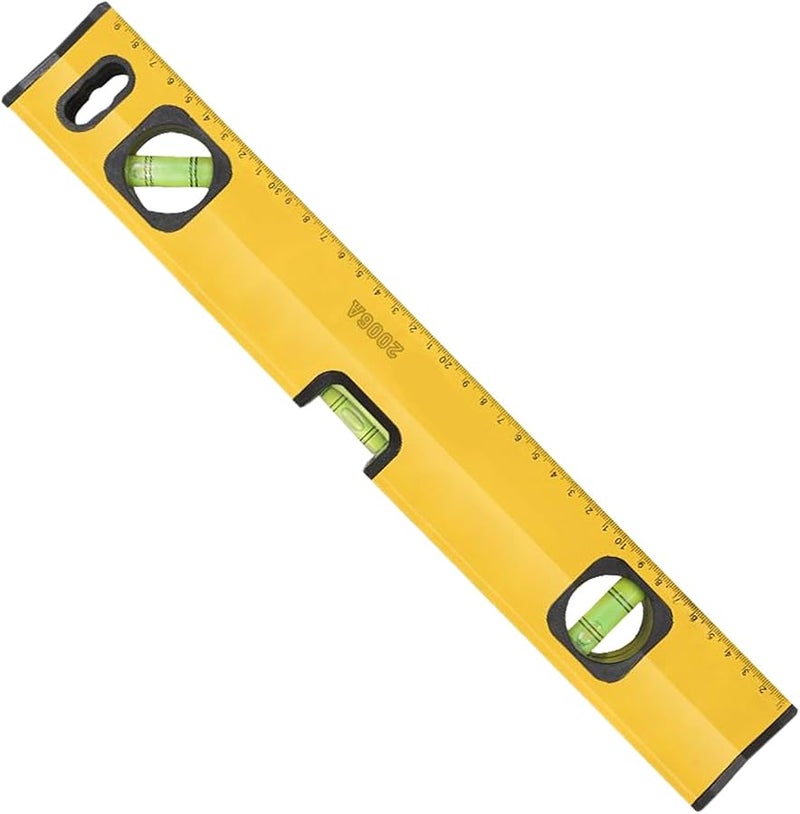Magnetic Level Ruler Aluminum Tool with Three Vials for Home Improvement and Construction - Image 2