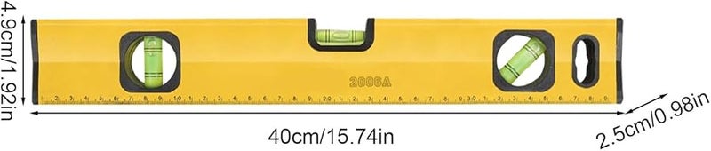Magnetic Level Ruler Aluminum Tool with Three Vials for Home Improvement and Construction - Image 3