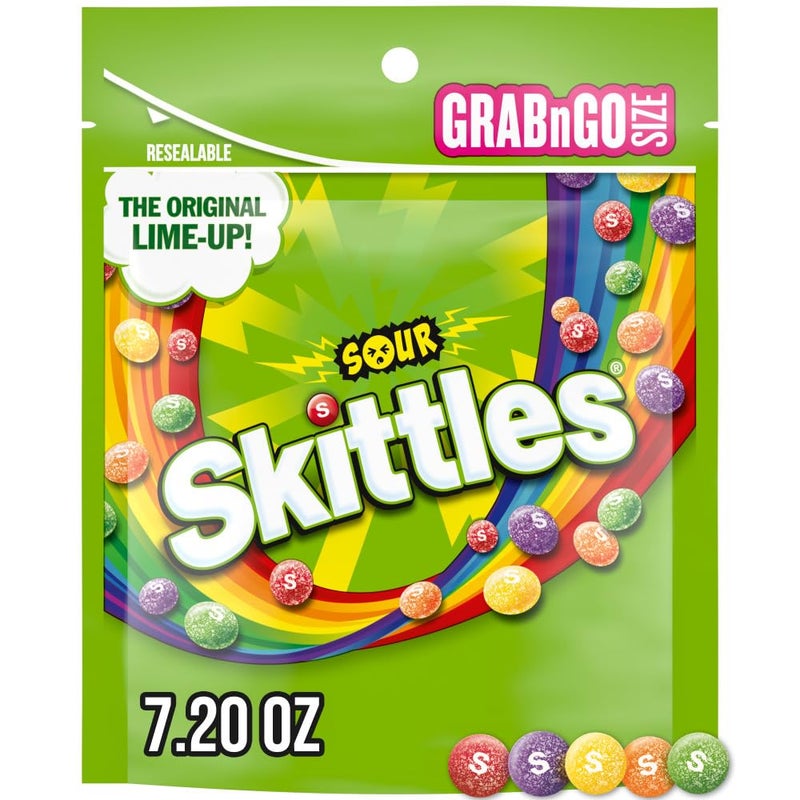 SKITTLES Sours Grab N Go, 7.2-Ounce (Pack of 1) - Image 1