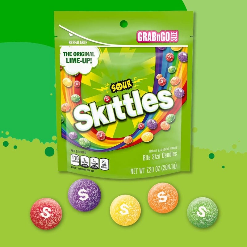 SKITTLES Sours Grab N Go, 7.2-Ounce (Pack of 1) - Image 2
