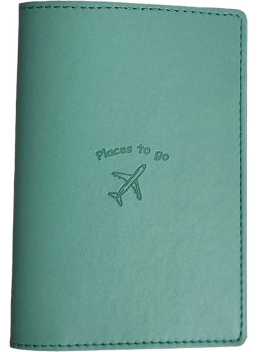 Smyrna Mira Apple Leather (Sustainable Material)Passport Cover Passport Wallet Mint Green