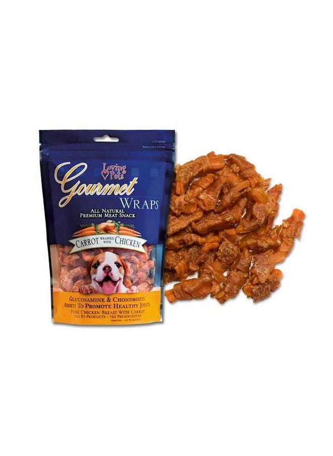 Loving Pets Loving Pets (2 Pack) All Natural Premium Carrot and Chicken Wraps with Glucosamine and Chondroitin Dog Treats, 6-Ounce  - Image 3