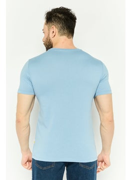 Gazzarrini Men Crew Neck Short Sleeve Graphic T Shirt, Blue Combo  - Image 4